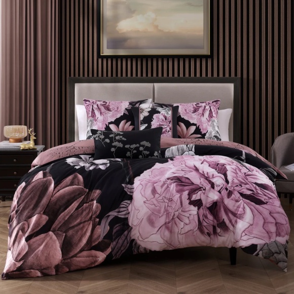 Bebejan Midnight Meadow Reversible King Comforter Set - Picture 1 of 6